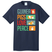 Guinea Pigs Love Peace Funny Guinea Pig Basic T-shirt | Artistshot