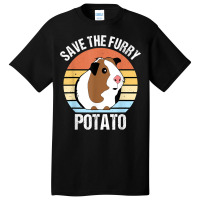 Save The Furry Potato Funny Guinea Pig T Shirt Basic T-shirt | Artistshot