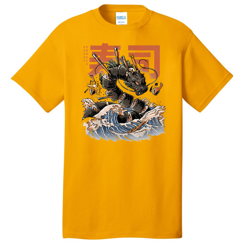 Great Sushi Dragon Japanese Food Kawaii Dragon Anime Sushi Basic T-shirt | Artistshot