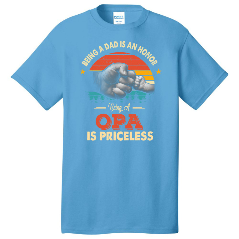 Opa Best Grandpa Papa Dad Father's Day Basic T-shirt | Artistshot