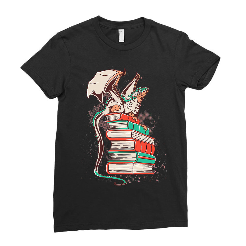 Author Textbookshelf Bookshelf Reading Reading Stu Ladies Fitted T-Shirt by KarimSatterfield | Artistshot