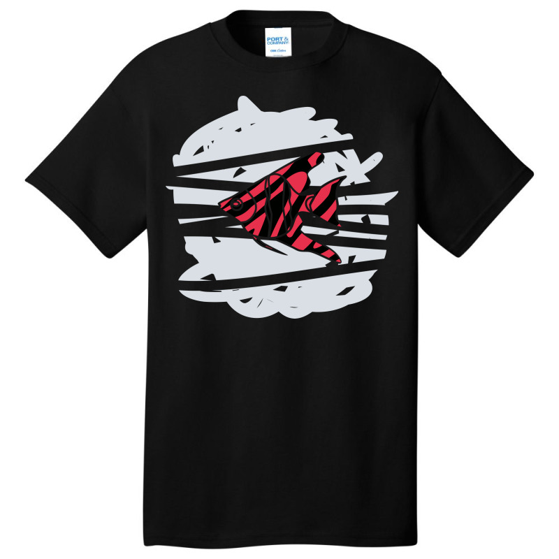 Zebra Red Skin Freshwater Angelfish Basic T-shirt by selos47 | Artistshot