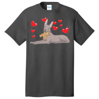 Xoloitzquintle T  Shirt Xoloitzcuintle Dog With Stuffed Animal And Hea Basic T-shirt | Artistshot