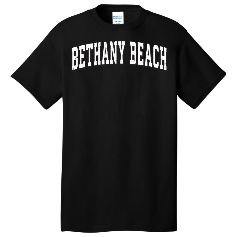 Bethany Beach Delaware Vintage Athletic Sports B&w Print Sweatshirt Basic T-shirt | Artistshot