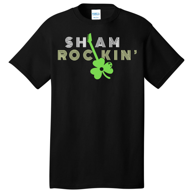 Day T  Shirt Sham Rocking Guitar Shamrock Saint Patrick's Day T  Shirt Basic T-shirt | Artistshot