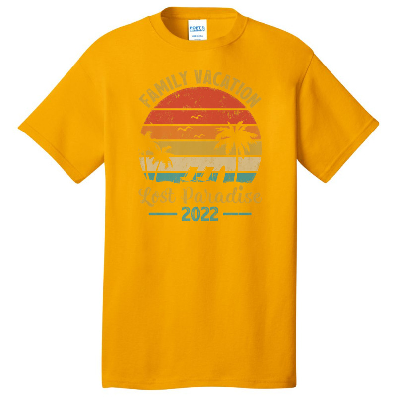 Family Vacation 2022 Palm Tree Vintage Lost Paradise Beach Premium Basic T-shirt by Yuh2105 | Artistshot