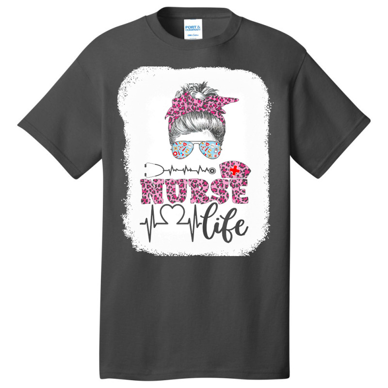 Nurse T  Shirt Nurse Life Leopard Registered Nurse, Cna, Nursing Schoo Basic T-shirt | Artistshot