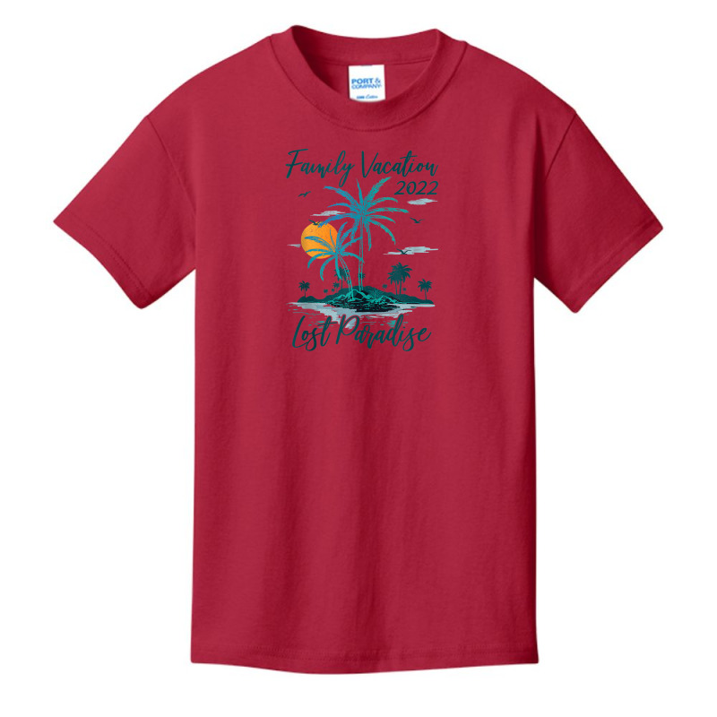 Family Vacation 2022 Retro Sunset Lost Paradise Beach Tank Top Basic Youth T-shirt by Tiktify | Artistshot