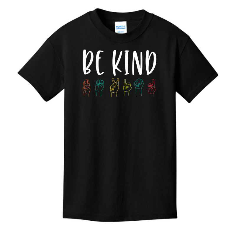 Stop Bullying Kindness Matters Be Kind Sign Language Colorful Basic Youth T-shirt by Vivu991 | Artistshot