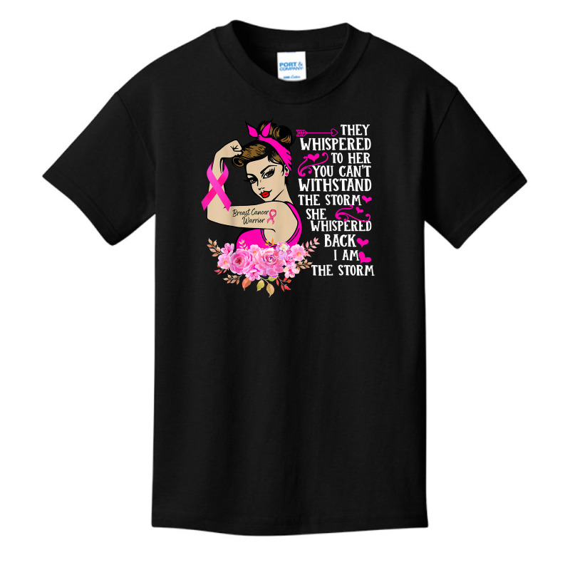 I'm The Storm Strong Women Breast Cancer Warrior Pink Ribbon T Shirt Basic Youth T-shirt | Artistshot