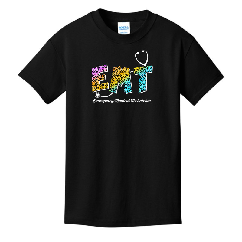 Emt For Emergency Medical Technician Leopard Funny Nurse Day Basic Youth T-shirt | Artistshot