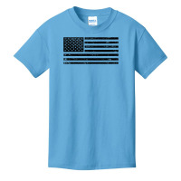 Black American Flag Vintage Distressed Effect Subtle Simple Premium T Basic Youth T-shirt | Artistshot