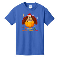 Cocker Spaniel Halloween And Merry Christmas Happy Hallothanksmas Basic Youth T-shirt | Artistshot