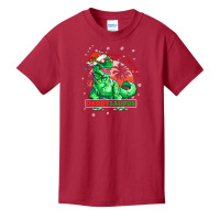 Daddysaurus T Rex Dinosaur Family Matching Christmas Basic Youth T-shirt | Artistshot