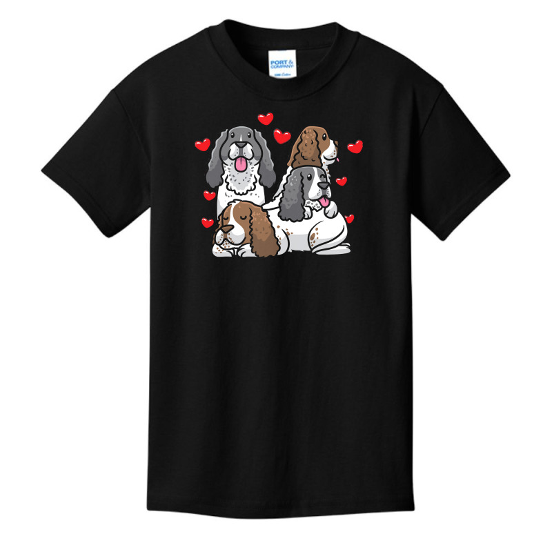 English Springer Spaniel T  Shirt English Springer Spaniel Dog Heart M Basic Youth T-shirt | Artistshot