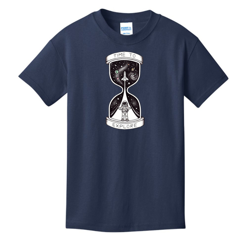 Time To Explore Astronaut Space Rocket Basic Youth T-shirt by KATHYPATTERSON | Artistshot