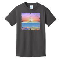 Sailing Ship T  Shirt Sunset Sail T  Shirt Basic Youth T-shirt | Artistshot