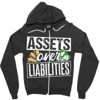 Assets Over Liabilities Accountant Zipper Hoodie | Artistshot