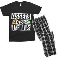 Assets Over Liabilities Accountant Men's T-shirt Pajama Set | Artistshot