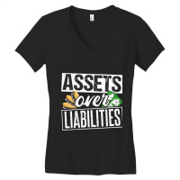 Assets Over Liabilities Accountant Women's V-neck T-shirt | Artistshot