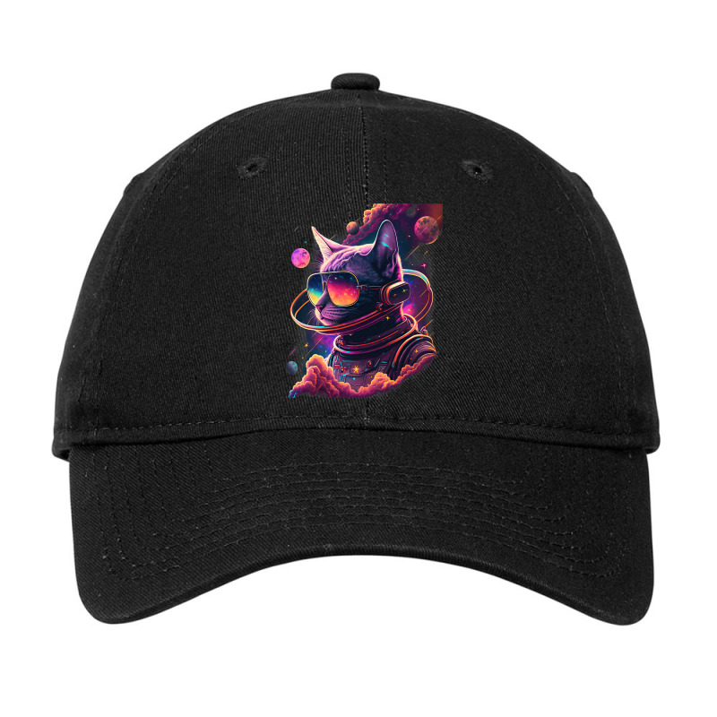 Astronaut Oriental Shorthair Cat Space Galaxy Adjustable Cap | Artistshot