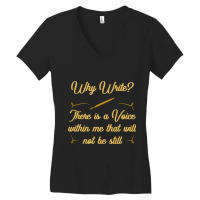 Author Writer Gift Book Publisher Story Writing Wh Women's V-neck T-shirt | Artistshot