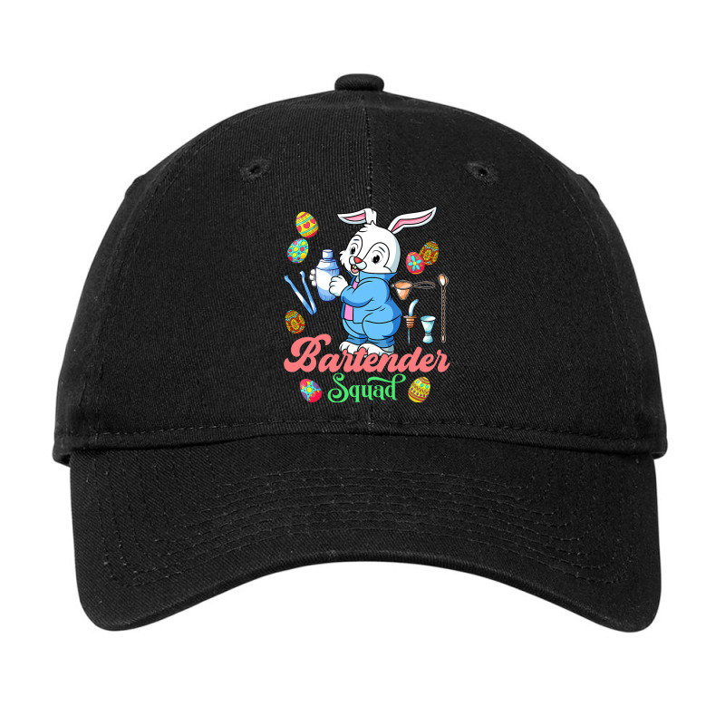 Bartender Squad Funny Bartender Easter Bunny Choco Adjustable Cap by MaritzaCoats | Artistshot