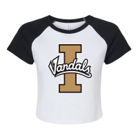 The Idaho Vandals Raglan Crop Top | Artistshot