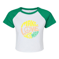 Make Love Raglan Crop Top | Artistshot