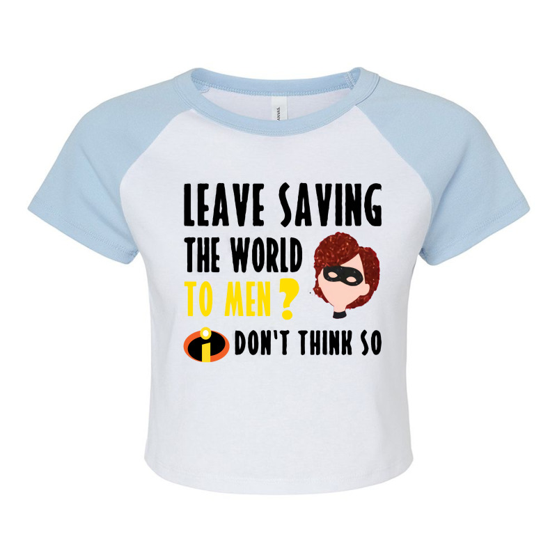 The Incredibles Glitter Raglan Crop Top by lindumawardi | Artistshot