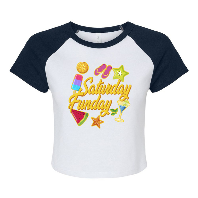 Funday T  Shirt Saturday Funday T  Shirt Raglan Crop Top by ferretcombative | Artistshot