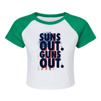 Suns Out Guns Out Tank Top Men Women 4th Of July Usa Flag Tank Top Raglan Crop Top | Artistshot