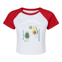 Holy Blockamole! Guacamole Player Blocker Volleyball Raglan Crop Top | Artistshot