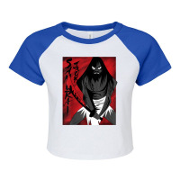 Cn Samurai Jack Red Poster T Shirt Raglan Crop Top | Artistshot