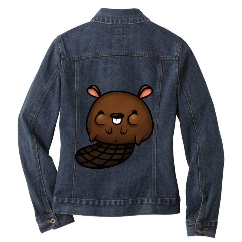 Otter Ladies Denim Jacket by azka | Artistshot