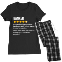 Banker Definition Tee Funny Banker Cool Idea Women's Pajamas Set | Artistshot