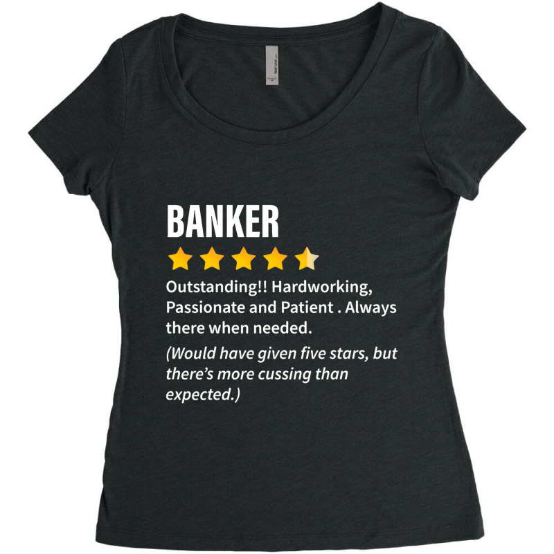 Banker Definition Tee Funny Banker Cool Idea Women's Triblend Scoop T-shirt by ZariahVang | Artistshot