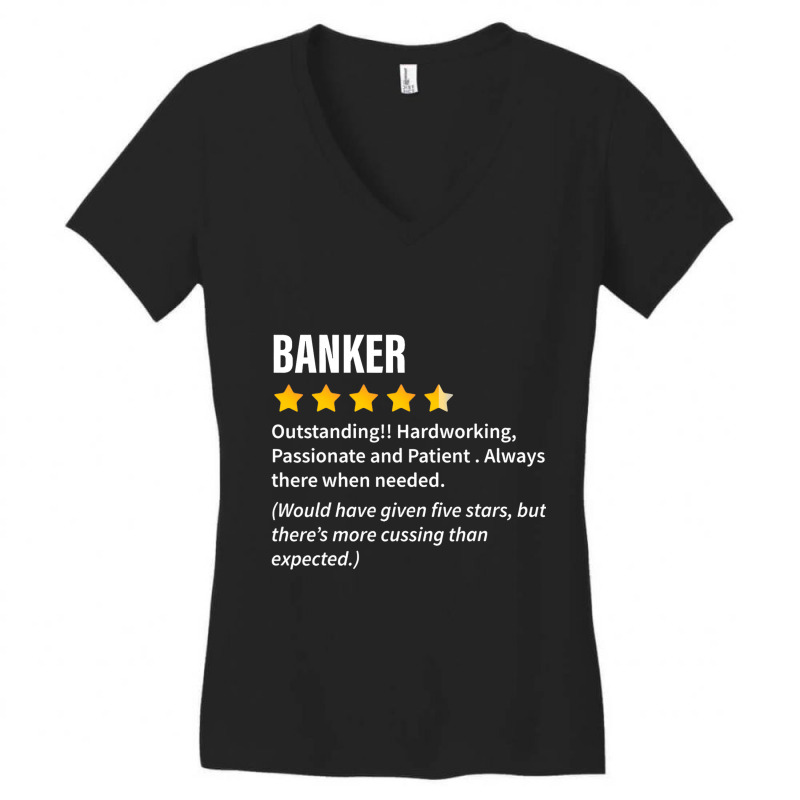 Banker Definition Tee Funny Banker Cool Idea Women's V-Neck T-Shirt by ZariahVang | Artistshot