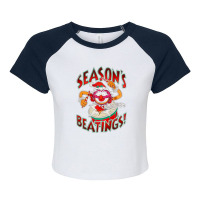 The Muppets Seasons Beatings Christmas Raglan Crop Top | Artistshot