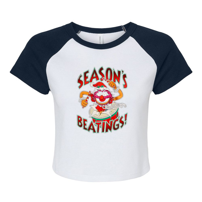 The Muppets Seasons Beatings Christmas Raglan Crop Top by tajirunmakbul | Artistshot