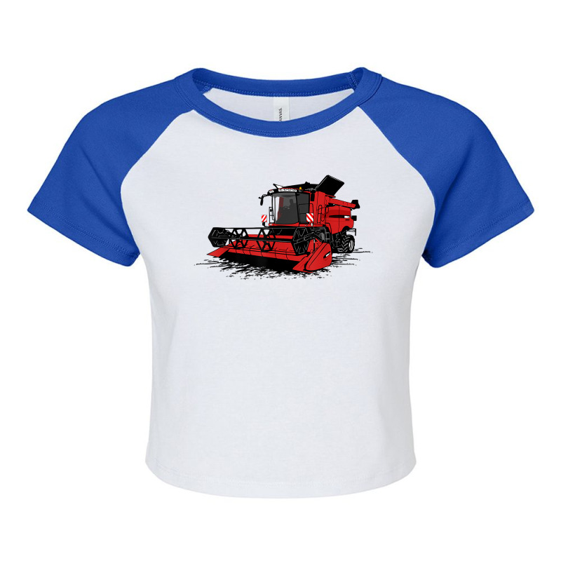 Combine Harvester   Farmer   Agriculture T Shirt Raglan Crop Top by heartlytreleven | Artistshot