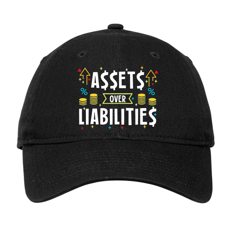 Assets Over Liabilities For Accountants Adjustable Cap by GreySchrade | Artistshot