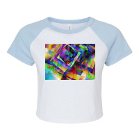 Multicolor Gradient Background For Cover Template, Blurred, Etc Raglan Crop Top | Artistshot