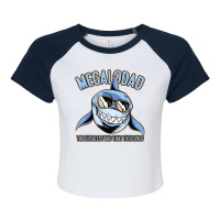 Megalodons Are My Spirit Animal Shark Prehistoric Megalodad T Shirt Raglan Crop Top | Artistshot