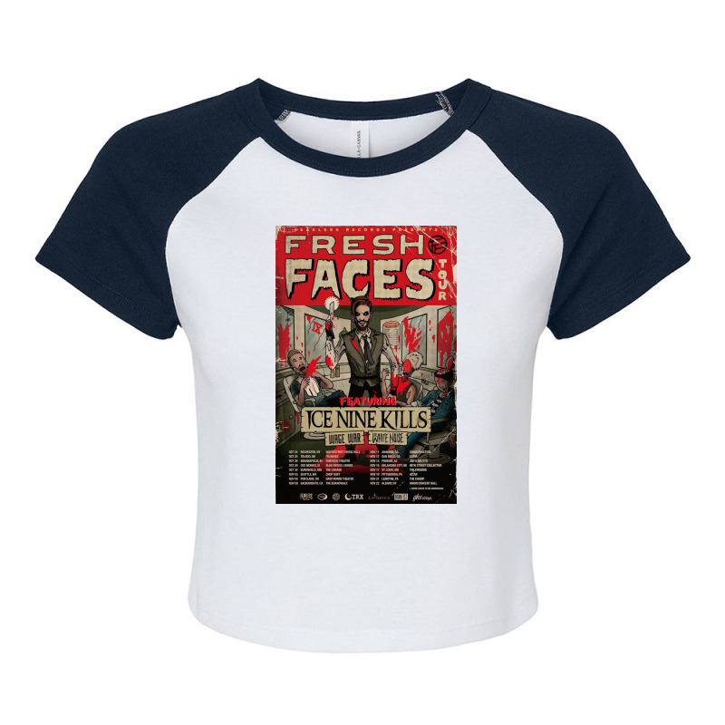 Fresh Faces Raglan Crop Top by JackDPeabody | Artistshot