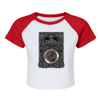 Time Travel Watch Steampunk Vintage Gears Mechanic Gift Raglan Crop Top | Artistshot