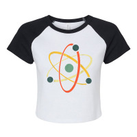 Cool Atom Art Men Women Biology Physics Chemistry Teacher Raglan Crop Top | Artistshot