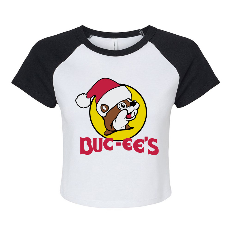 Convenience Store Company Funny Christmas Raglan Crop Top by Luluran | Artistshot