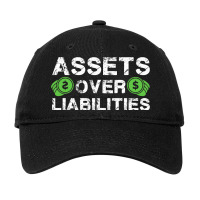 Assets Over Liabilities Funny Accounting Humor Acc Adjustable Cap | Artistshot