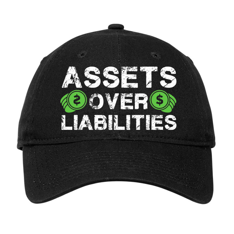 Assets Over Liabilities Funny Accounting Humor Acc Adjustable Cap by ChelsieRountree | Artistshot